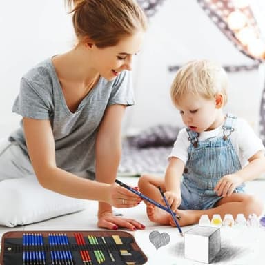 Drawing Sketching Pencil Set, 26 pcs Draw Supplies Kit, 14 Graphite (12B -6H), Charcoal Erasers Sharpener Extender, Ideal for Drawing Art, Sketching, Shading, Artist Pencils for Beginners Pro Artists - Image 7