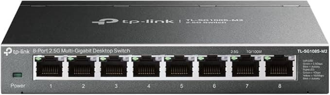 TP-Link TL-SG108S-M2 | 8-Port Multi-Gigabit 2.5G Ethernet Switch | Unmanaged Network Switch | Ethernet Splitter | Plug & Play | Desktop/Wall Mount | Silent Operation - Image 1