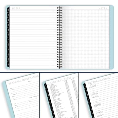 AT-A-GLANCE 2025 Planner, Weekly & Monthly, 7" x 8-3/4", Medium, Contemporary Lite, Sky Blue (7054XL3825) - Image 7