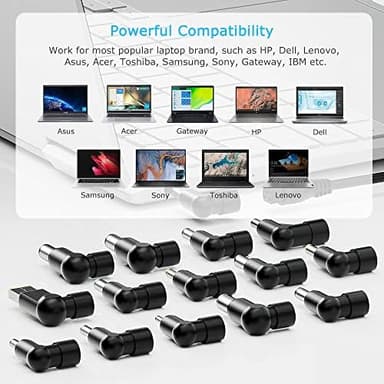 90W Universal AC Adapter Laptop Charger Replacement for Dell HP Acer Asus Lenovo IBM Toshiba Samsung Sony Fujitsu Notebook Ultrabook Chromebook Power Supply Cord - Image 6