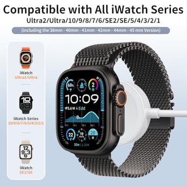 Magnetic Charger for Apple Watch, Wireless Charging Cable for All iWatch Series (1 m) - Image 5