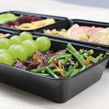 Enther Meal Prep Containers 12 Pack 1 Compartment Single Lids Food Storage Bento BPA Free | Stackable | Reusable Lunch Boxes, Microwave/Dishwasher/Freezer Safe Portion Control (28 oz) - Image 2