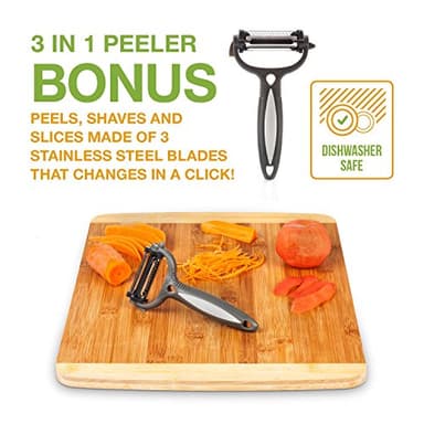 Fat Separator With Bottom Release, 4 Cup Gravy Separator for Cooking with Oil Strainer, Kitchen Gadgets Grease Separator Packaged with a 3-in-1 Multifunctional Peeler (Red) - Image 4