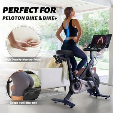 Noseless Bike Seat Cushion for Men & Women - Extra Padding & Comfort Wide Bicycle Seat, Oversized Comfortable Saddle for Peloton Bikes, Exercise Bikes, Electric Bikes, Cruiser Bikes - Image 5