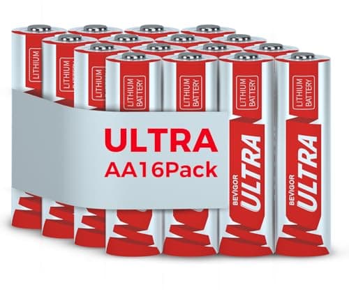 BEVIGOR Lithium Batteries AA, AA Batteries 16Pack, 1.5V AA Lithium Battery, Double A Battery, Longer Lasting AA Batteries for Trail Camera, Flashlight, Toys, Remote Control【Non-Rechargeable】 - Image 1