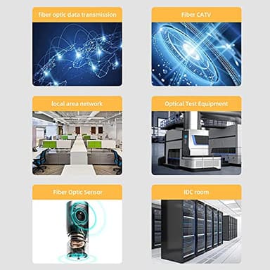 Fibergaga-3m(10ft) OS2 SC/APC to SC/APC Fiber Patch Cable, Single Mode, Simplex, Length Option: 0.5M(1.6ft)-100m(328ft) 9/125µm 2.0mm Diameter Fiber Optic Cable, OS1/OS2 Compatible-5 Pack - Image 6