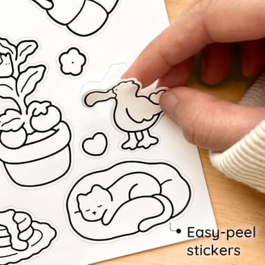 Girl Moments Vol. 2 - Coloring Book (Spiral Bound) & Sticker Set for Adults & Teens - Image 7