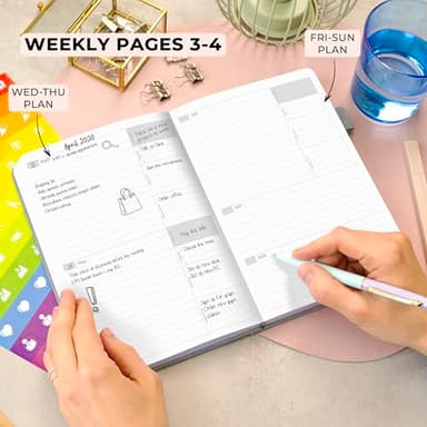 Clever Fox Advanced Weekly Planner – Undated Weekly & Monthly Life Goal Planner for Daily Productivity, Time Management and Hit Your Goals – Day Organizer Journal – Hardcover A5, Gray - Image 4