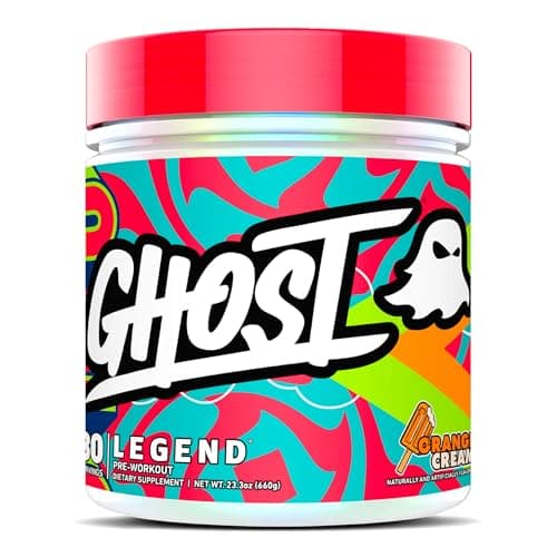 GHOST Legend Pre-Workout Powder, Orange Cream - 30 Servings – Pre-Workout for Men & Women with Choline, L-Citrulline, & Beta Alanine for Energy & Focus - Image 1