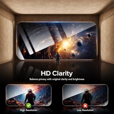 SuydanBox 3 Pack Privacy Screen Protector for iPhone 15 Pro Max, [One-Pull Installation] Military-Grade Shatterproof & Ultra Durable 9H Hardness, Anti-Spy Tempered Glass, Bubble-Free, Case Friendly - Image 7
