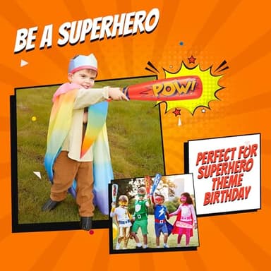Bedwina Pow Inflatable Baseball Bat - (Pack of 12) 20 Inch Inflatable Toy Bat, Carnival Prizes, Baseball Party Favors Goodie Bag Stuffers, Decorations Party Prizes for Kids - Image 5