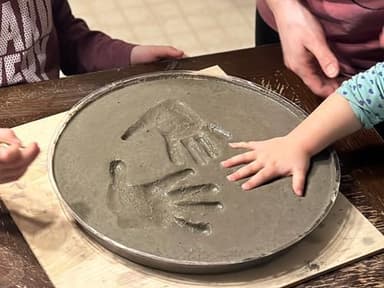 Large DIY Stepping Stone Kit, Handprint Stepping Stone, Mother's Day Gift, Footprint Stepping Stone (14 Inch + Stamp Set - Image 6