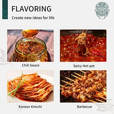 Soeos Chili Flakes, 7oz (198g), Medium Hot, Dried and Crushed Red Chili Pepper Flakes, Premium Chili Powder for Pizza, Chowder, Seafood, and Pasta - Image 3