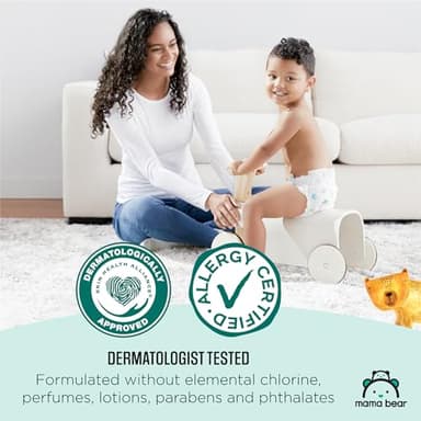 Amazon Brand - Mama Bear Gentle Touch Diapers, Size 4, 148 Count (4 packs of 37) - Image 6
