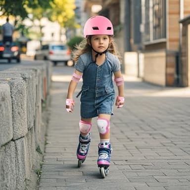 Kids Bike Helmet for 3-5-8-14+ Age Girls and Boys, Kids Helmet with Knee Pads Elbow Pads Wrist Guards,Ventilation Multi-Sport Scooter Roller Skate Rollerblading Skateboarding Climbing Cycling - Image 7
