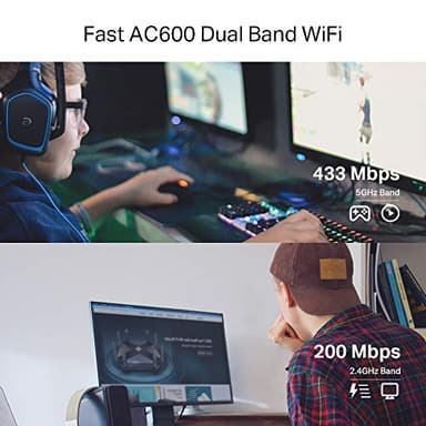 TP-Link PCIe WiFi Card AC600 for Desktop PC, Dual Band Wireless Internal Network Card(Archer T2E) High-Gain Antenna, MU-MIMO, WPA3, Low Profile, Supports Windows 10/11 - Image 4