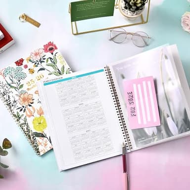 2025-2026 Monthly Planner/Calendar - Jul 2025 - Dec 2026, 18 Monthly Planner 2025-2026, 9’’ x 11'', Academic Planner with Tabs, 2-sided Pockets, Twin-wire Biding, Holidays, Notes Pages, Julian Dates - Image 9