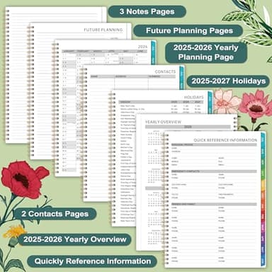 2025-2026 Appointment Book/Planner - 2025-2026 Daily Hourly Planner, Jul 2025 - Jun 2026, Weekly Appointment Book, 8.5" x 11", 30-Minute Interval, Lay-Flat, Ample Space with Notes ＆ To-Do Lists - Image 5