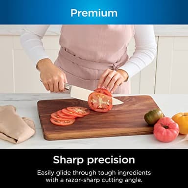 Ninja K62012 Foodi NeverDull Premium 12-Piece German Stainless Steel Knife System with Built-in Sharpener, Stainless Steel/Black - Image 3