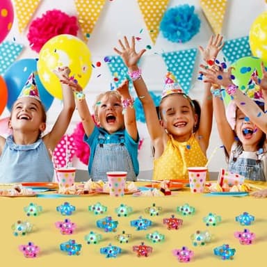 SCIONE 24 Pack LED Light Up Fidget Spinner Bracelets, Glow in The Dark Party Favors for Kids 4-8 8-12, Treasure Box Toys, Birthday Gifts, Carnival Prizes, Halloween Goodie Bags Stuffers for Kids - Image 4