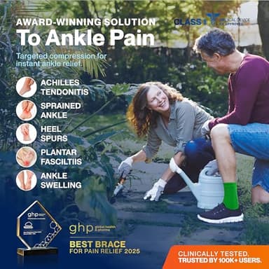 Modvel Foot & Ankle Brace Socks for Sprained Ankle Compression Sleeve - Plantar Fasciitis Relief Brace, Foot Support for pain Women & Men - Tendonitis & Arthritis Feet Sleeve, Stabilizing Ankles Wrap - Image 2