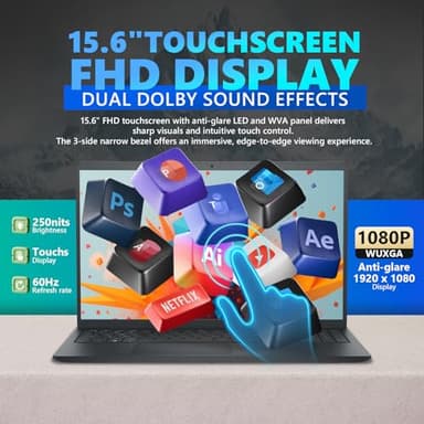 Dell Inspiron 15 3530 Touchscreen Laptop for Business, 15.6" FHD Touch Display, w/Office Lifetime License, 13th Gen Intel i7-1355U, 64GB RAM, 2TB SSD, Windows 11 Pro, External CD/DVD Drive, Wi-Fi 6 - Image 3