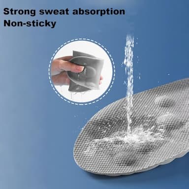 Pickleball Insoles, Insoles Men & Women, 4D Anti-Slip Prevent Foot Odor Providing Shock Absorption and Cushioning Memory Foam Insole (Grey-Green(Buy 1get 2), Men7/Women8.5) - Image 6