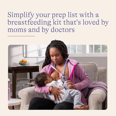 Lansinoh You’ve Got This Breastfeeding Essentials Kit for New Moms, 77-Piece Gift Set with Nursing Pads, Breastmilk Storage Bags, Nipple Cream, Hot & Cold Therapy Packs, and Silicone Breast Pump - Image 2