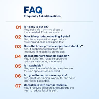 Modvel Foot & Ankle Brace Socks for Sprained Ankle Compression Sleeve - Plantar Fasciitis Relief Brace, Foot Support for pain Women & Men - Tendonitis & Arthritis Feet Sleeve, Stabilizing Ankles Wrap - Image 9