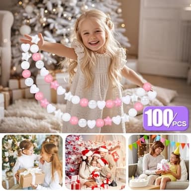 GOGOSO Ball Pit Balls,Plastics Balls for Ball Pit, Stars Hearts Shape for PastelBall for Toddlers Kids - Image 5