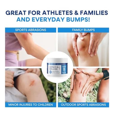 Hermon Arnica Bruise Cream Extra Strength: Fast-Acting for Bruising & Swelling on Thin Skin - High Strength Arnica Montana with Vitamins K, C & E–Hydrating Moisturizer for Face (4 oz(pack of 1)) - Image 7