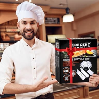 30pcs Griddle Accessories Kit for Blackstone Professional Flat Top Grill Tools, BBQ Spatula Gift Set with Basting Cover, Burger Press, Meat Injector, Thermometer, Tongs for Camping Backyard Teppanyaki - Image 8