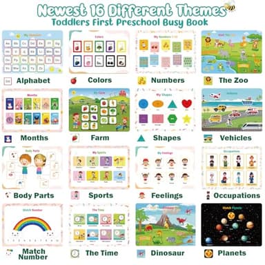 TFS TOP · FANS Montessori Toys for Toddler Busy Book: Preschool Learning Activities 3 4 5 Year Old Boys Girls Kids Gifts - Image 2