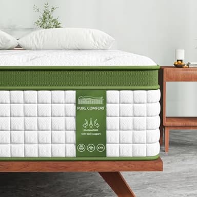BedStory Full Mattress, 12 Inch Hybrid Mattresses Full Size in a Box with Gel Memory Foam and Pocket Springs, Medium Firm Mattress, Pressure Relief & Motion Isolation, CertiPUR-Us Certified, No Odor - Image 6