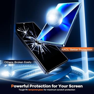 AACL 3-Pack for Samsung Galaxy S25 Ultra Screen Protector Tempered Glass, 9H Glass for S25 Ultra Screen Protector 5G, [Fast Alignment Tool] [Bubble Free] [6.9 Inch] - Image 4