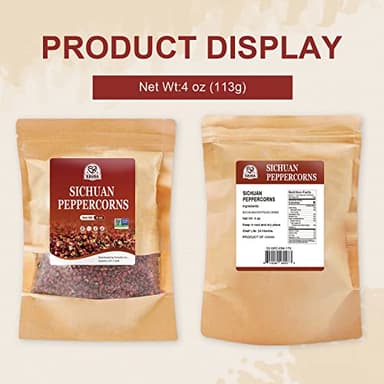 52USA Sichuan Peppercorn, Szechuan Peppercorns(4OZ), Authentic Szechuan Red Peppercorn, Less Seeds, Strong Flavor, Whole Sichuan Red Peppercorns, Tingly Numbness, Key for Mapo Tofu and Sichuan Dishes - Image 8