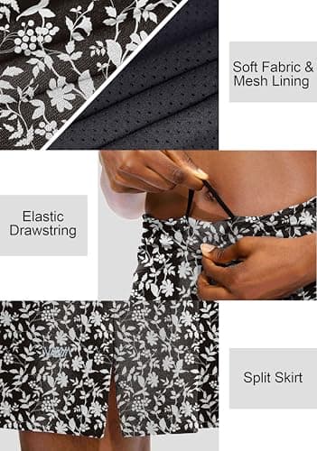 Viodia Women's 20" Knee Length Skorts Skirts Athletic Tennis Golf Skirt for Women Modest Sports Casual Summer Skirt with 5 Pockets - Image 4