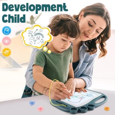 Magnetic Drawing Board, Toddler Toys for Age 1 2 3 Boys Girls, Sketch Pad, Birthday Easter Christmas Halloween Kids Toy Gifts for Boys and Girls - Image 6