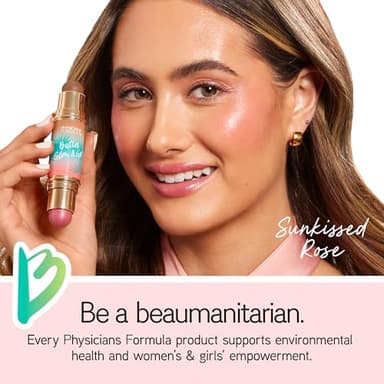 Physicians Formula Butter Glow & Go Multiuse Stick, Ultra-Creamy Radiant Finish Formula with Murumuru Butter, Vegan & Cruelty-Free- Sunkissed Rose - Image 6