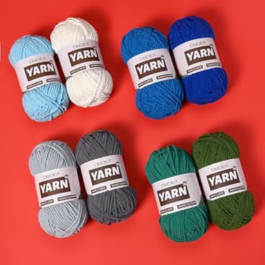 Plush Chenille Chunky Crochet Yarn - Baby Yarn for Crocheting Soft - Velvet Yarns Knitting for Blankets Crafts - Fluffy Amigurumi Yarns 100g / 131yd (Red) - Image 4