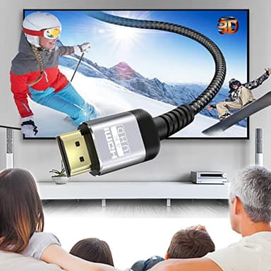 Soonsoonic 4K HDMI Cable 30 Ft | 18Gbps Ultra High Speed HDMI 2.0 Cable 4K@60Hz HDR 3D ARC HDCP2.2 Ethernet HDMI Cord | for UHD TV Monitor Laptop Xbox PS4/PS5 ect (9.1m) - Image 3