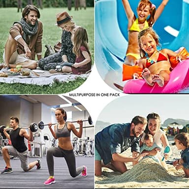 UYLIA Beach Bag with Cooler,Mesh Beach Bags for Women Sandproof for Pool and Swimming Travel Daily with Durable 8 Pocket - Image 4