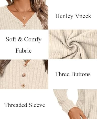 HOTGIFT Womens Sweaters Black Long Sleeve Shirts Casual Fall Winter Fashion Tunics Tops Loungewear Clothes 2025 X-Large - Image 5