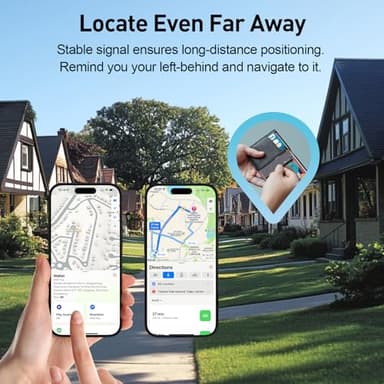 BFADEHA 2025 [Apple MFi Certified] (iOS Only) Bluetooth Tracker Smart Finder for Apple Find My iPhone Card Wallet GPS Tracker, 5-10 Years Battery, Keys Finder and Item Locator for Keys, Bags, Passport - Image 4