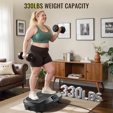 FLYBIRD Vibration Plate Exercise Machine, 120 Adjustable Speed High Intensity Vibration for Muscle Toning Weight Loss Lymphatic Drainage, Full Body Workout Vibration Plate Ideal for Fitness & Recovery - Image 8