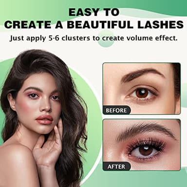 Lash Clusters,96 Pcs Cluster Lashes D Curl 10-18MIX DIY Lash Extensions Eyelash Clusters,KEYYOU Volume Wispy Individual Lashes Soft&Comfortable Easy DIY at Home(Y01,D-10-18MIX) - Image 7