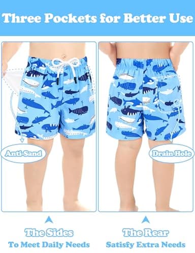 Kids Bathing Suits Boys Swimming Trunks Boys Bathing Suits Size 6 Kids Swim Trunks 5T Swimsuit Boy Toddler Boy Swimwear - Image 2