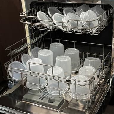 TashiBox Deli Food Containers with Lids 48 Sets (16 & 32 oz 24 Each) - Plastic Food Storage Containers - Clear Disposable Meal Prep Containers, BPA Free, Leakproof, Microwave and Freezer Safe - Image 7