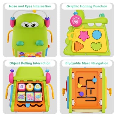 Toys for 1 Year Old Girl Gifts, First Birthday Gifts for Girls Boys, 8-in-1 Multi-Functional Learning Montessori Toddler Toys with Learning and Playing, Educational Musical Baby Toy 6-12 12-18 Months - Image 5