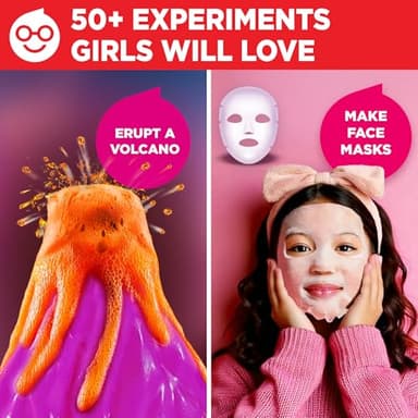 Doctor Jupiter Girls’ First Science Kit, Chemistry Set for Kids Ages 4-5-6-7-8 | Birthday Gift Ideas for 4+ Year Old Girls | STEM Toy Kit with 50+ Experiments | Learning & Educational Projects - Image 3